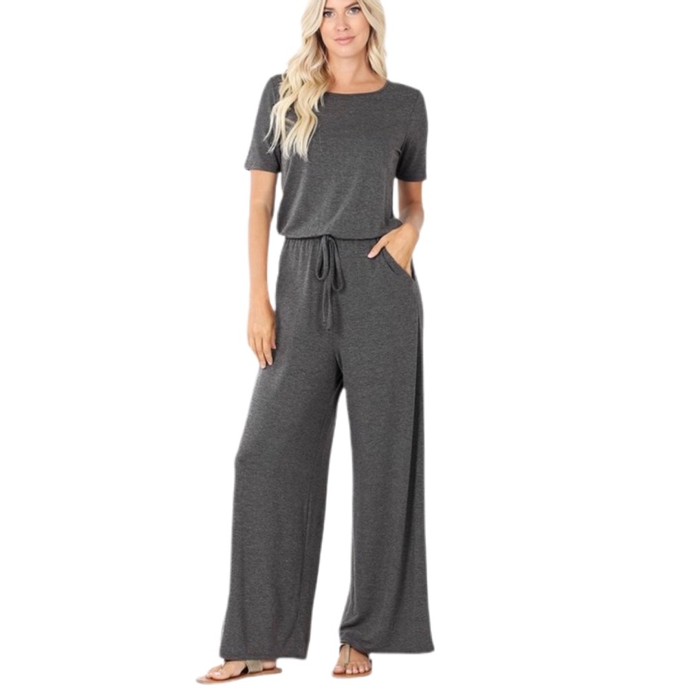 NWT Charcoal jumpsuit